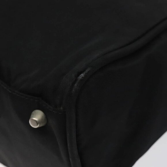 PRADA Hand Bag Nylon Black Silver Auth bs24646 - Picture 10 of 16